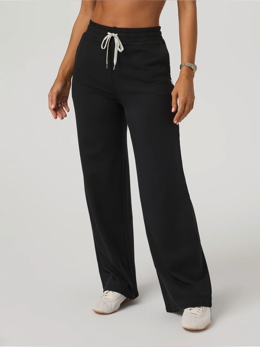 Vuori Black Heather Halo Essential WideLeg Pants